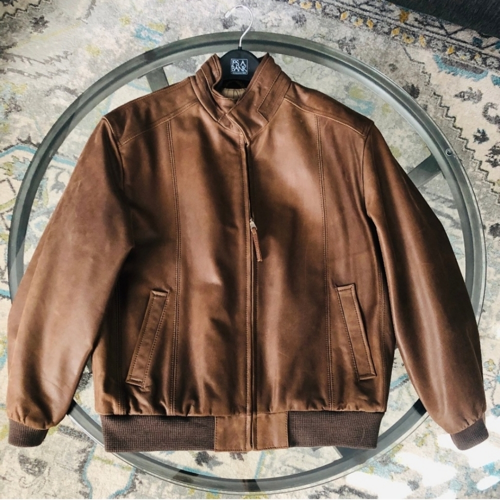VTG Leather Jacket Jos. A Banks